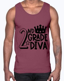 Second Grade Diva 812#- second grade- Cotton Tank