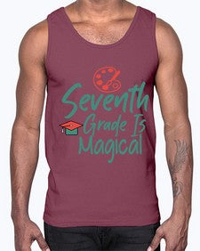 Seventh Grade Is Magical 869#- seventh grade- Cotton Tank