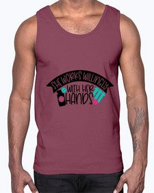 She Works Willingly With Her Hands Style Style 1389#- nurse- Cotton Tank