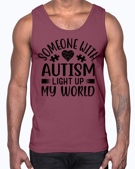Some one with Style 50#- autism- Cotton Tank