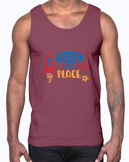 Spaceistheplace 11#- space- Cotton Tank