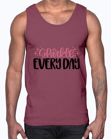 Sparkle Every Day Style 21#-makeup Cotton Tank