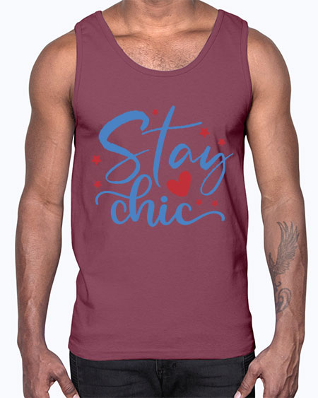 Stay Chic 150#-  fashion- Cotton Tank