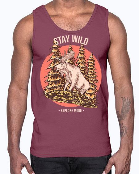 Stay Wild 16#- nature- Cotton Tank