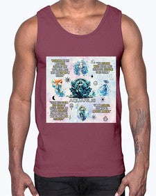 Straight Aquarius 468#- aquarius- Cotton Tank