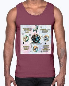 Straight Capricorn 471#- capricorn- Cotton Tank