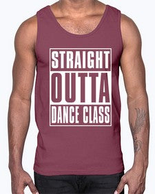 Straight outta dance class 190#- dance2- Cotton Tank