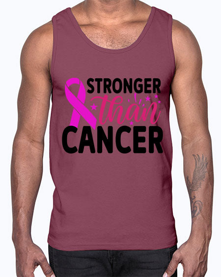 Stronger Than Cancer 6#- breast cancer- Cotton Tank