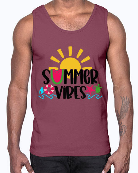 Summer Vibes Style 19#- summer- Cotton Tank