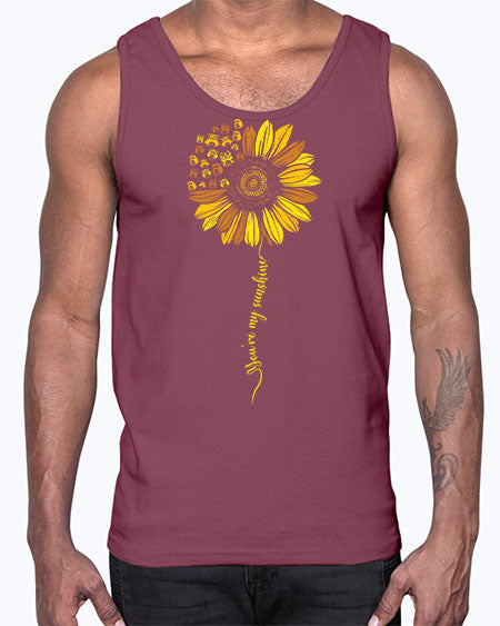 Sunflower Owl You Are My A TurtleRabbit 19#- owl- Cotton Tank