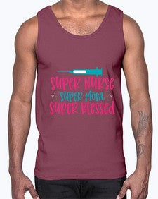 Super Nurse Super Mom Style 1433#- nurse- Cotton Tank