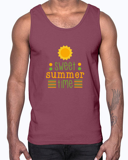 Sweet summer time 4#- summer- Cotton Tank