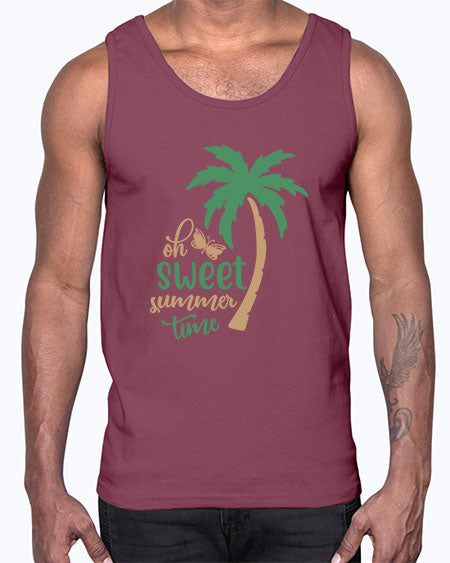Sweet summer time 7#- summer- Cotton Tank