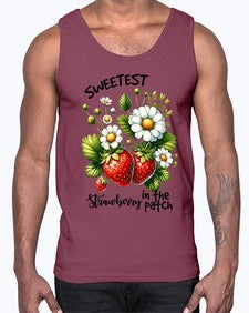 Sweetest Strawberry In The Patch 1598#- strawberry- Cotton Tank