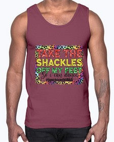 Take The Shackles Off My Feet Juneteenth 34#- black juneteenth- Cotton Tank