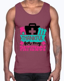 Thankful For My Patience Style Style 1492#- nurse- Cotton Tank