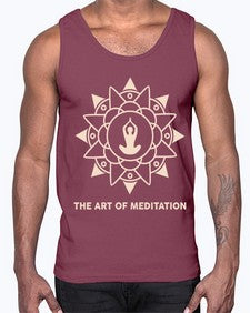 The Art of Meditation 543#- yoga- Cotton Tank