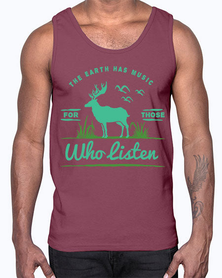 The Earth Has Music 15#- nature- Cotton Tank