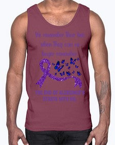 The End Of AlzheimerS Start With Me 217#- alzheimers- Cotton Tank