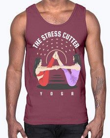 The Stress Cutter 562#- yoga- Cotton Tank