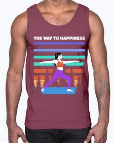 The Way to Happiness 566#- yoga- Cotton Tank