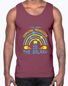 The best computer technician in the galaxy 13#- computer- Cotton Tank