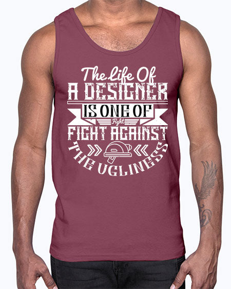 The life of a designer is one of fight fight against the ugliness Style 422#- architect- Cotton Tank