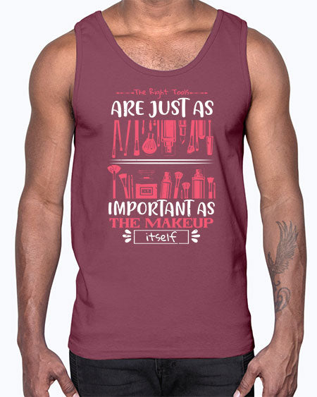 The right tools are just as important as the makeup itself Style 181#-makeup Cotton Tank