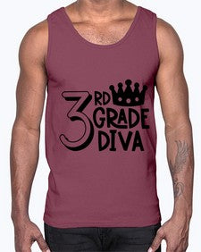 Third Grade Diva 953#- third grade- Cotton Tank