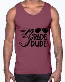 Third Grade Dude 957#- third grade- Cotton Tank