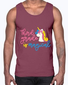 Third Grade Is Magical 963#- third grade- Cotton Tank