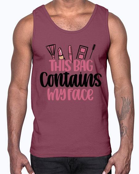This Bag Contains My Face Style 14#-makeup Cotton Tank