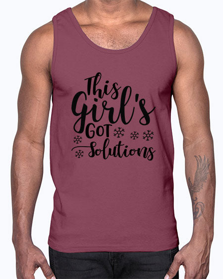 This Girl s Got Solutions 17#- general science- Cotton Tank