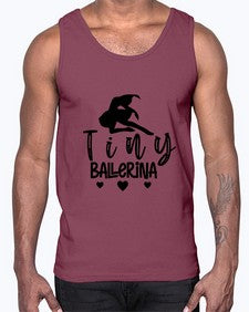 Tiny ballerina 203#- ballet- Cotton Tank
