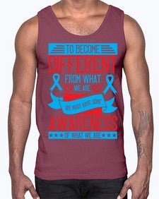 To become different from what we are we must have some awareness of what we are Style 11#- Self awareness- Cotton Tank