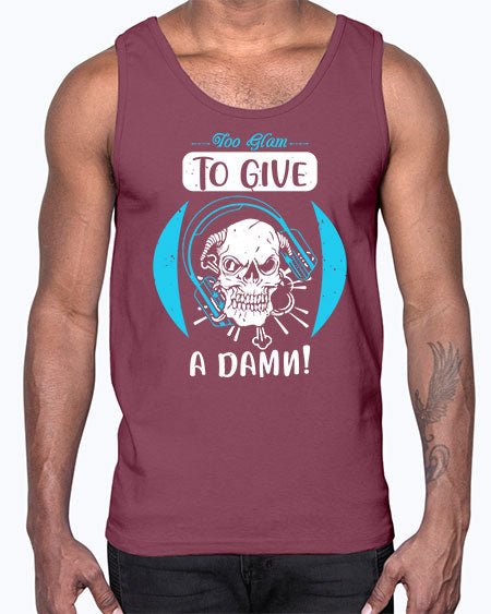 Too glam to give a damn Style 176#-makeup Cotton Tank