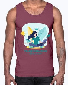 Transformation of Body and Mind 587#- yoga- Cotton Tank