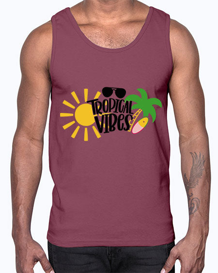 Tropical Vibes Style 9#- summer- Cotton Tank