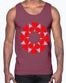 ValentineMandalaOPT 1194#- mandala- Cotton Tank