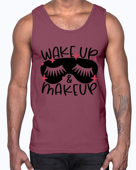 Wake Up Makeup Style 8#-makeup Cotton Tank