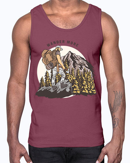 Wander More 3#- nature- Cotton Tank