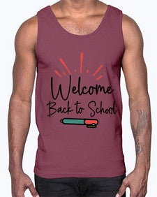 Welcome Back to School 994#- last day of school- Cotton Tank