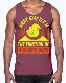 What exactly is the function of a rubber duck Style 10#- ducks- Cotton Tank