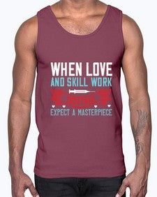 When love and skill work together expect a masterpiece Style 1630#- nurse- Cotton Tank