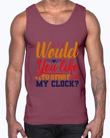 Would you like to start my clock 168#- chess- Cotton Tank