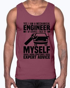 Yes I Am A Mechanical Style 1671#- engineer- Cotton Tank