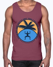 Yoga a Day Keep Doctor Away 612#- yoga- Cotton Tank