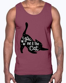 You Me The Cat Style 111#- cats- Cotton Tank