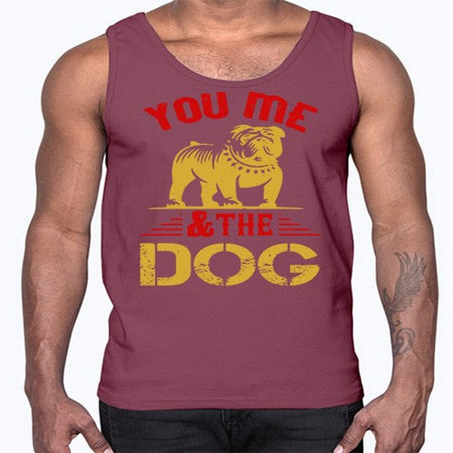 You Me The Dog Style 140#- dogs- Cotton Tank