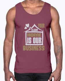 Your clean home is our Business Style 491#- cleaner- Cotton Tank